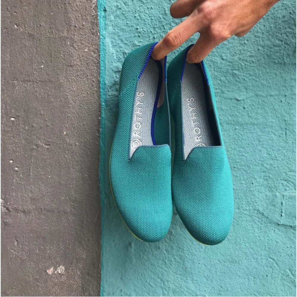 Rothy’s Jade Green Round Toe The Loafers-Retired Size 8